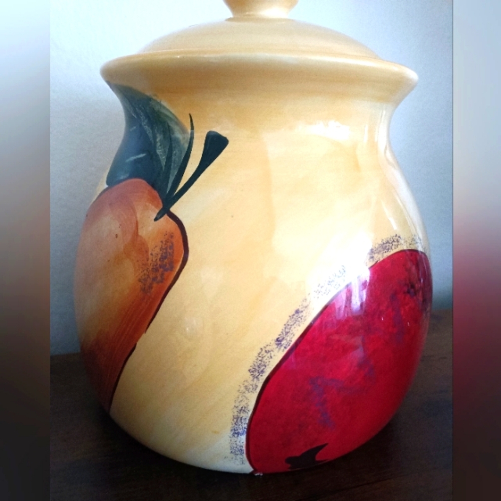 Home Trends Verdona Fruit-Themed Ceramic Big Canister/Jars